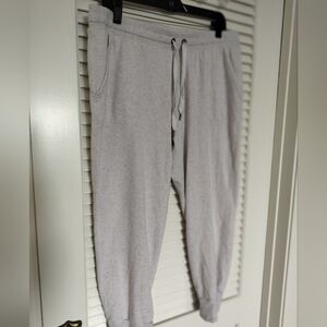 Stars Above Light Gray Size Large Joggers With Pockets Drawstring Waist